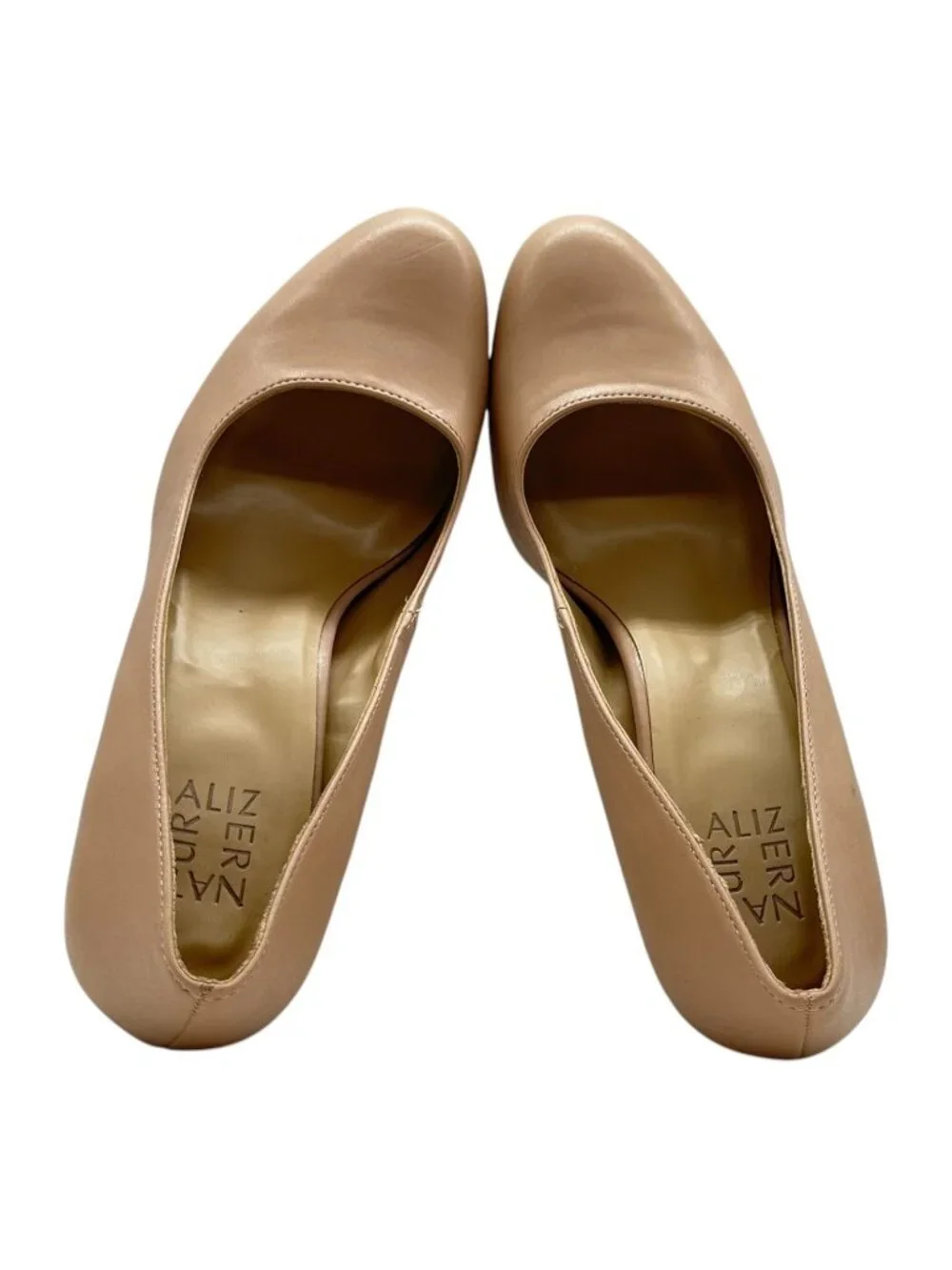 Naturalizer Berlin Platform Pumps 10 Closed Toe Dress Shoes Work Office Nude
